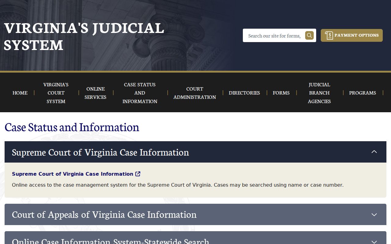 Rappahannock County traffic warrant search through Virginia court information
